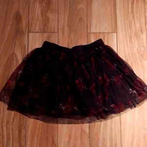 Red and black rose skirt